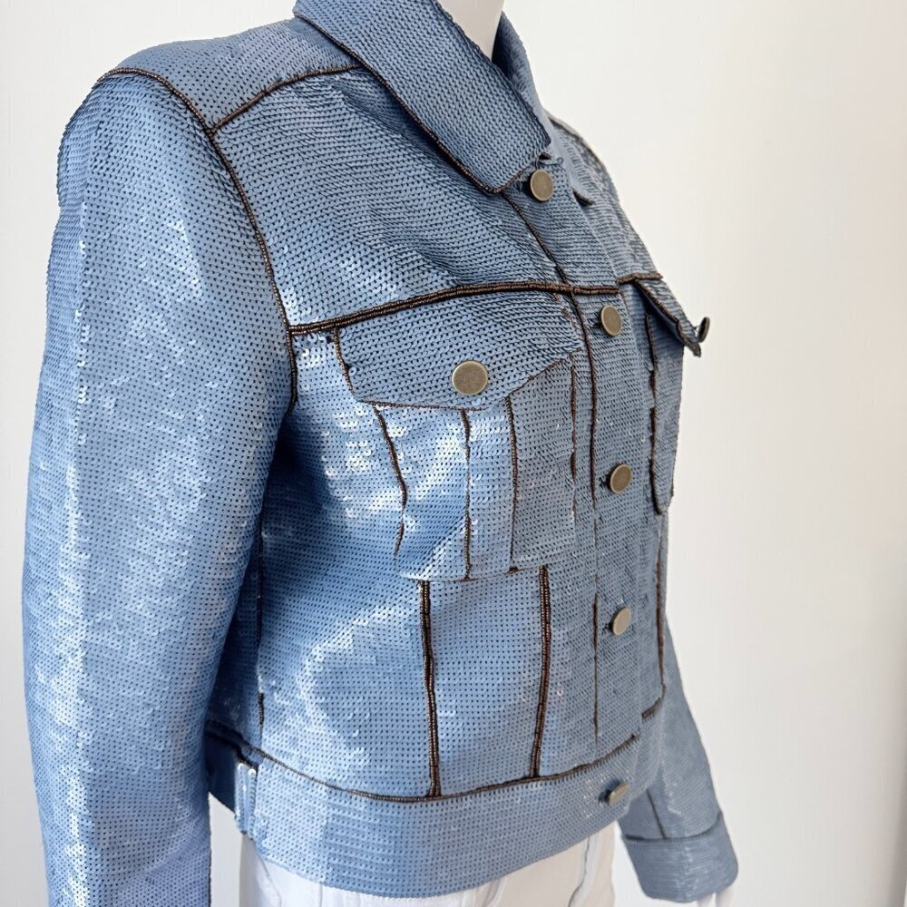 Veronica Beard Luz Sequin Jacket NWT Size L - Picture 2 of 13